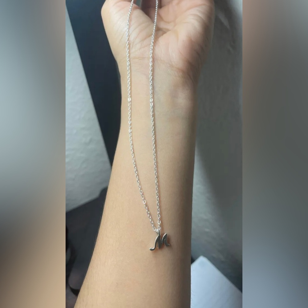 M letter necklace